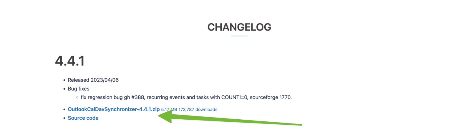 Download the installer from Caldav synchronizer website.