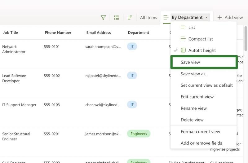 Google Sheets selection of multiple contact rows and columns highlighted with Copy command in context menu