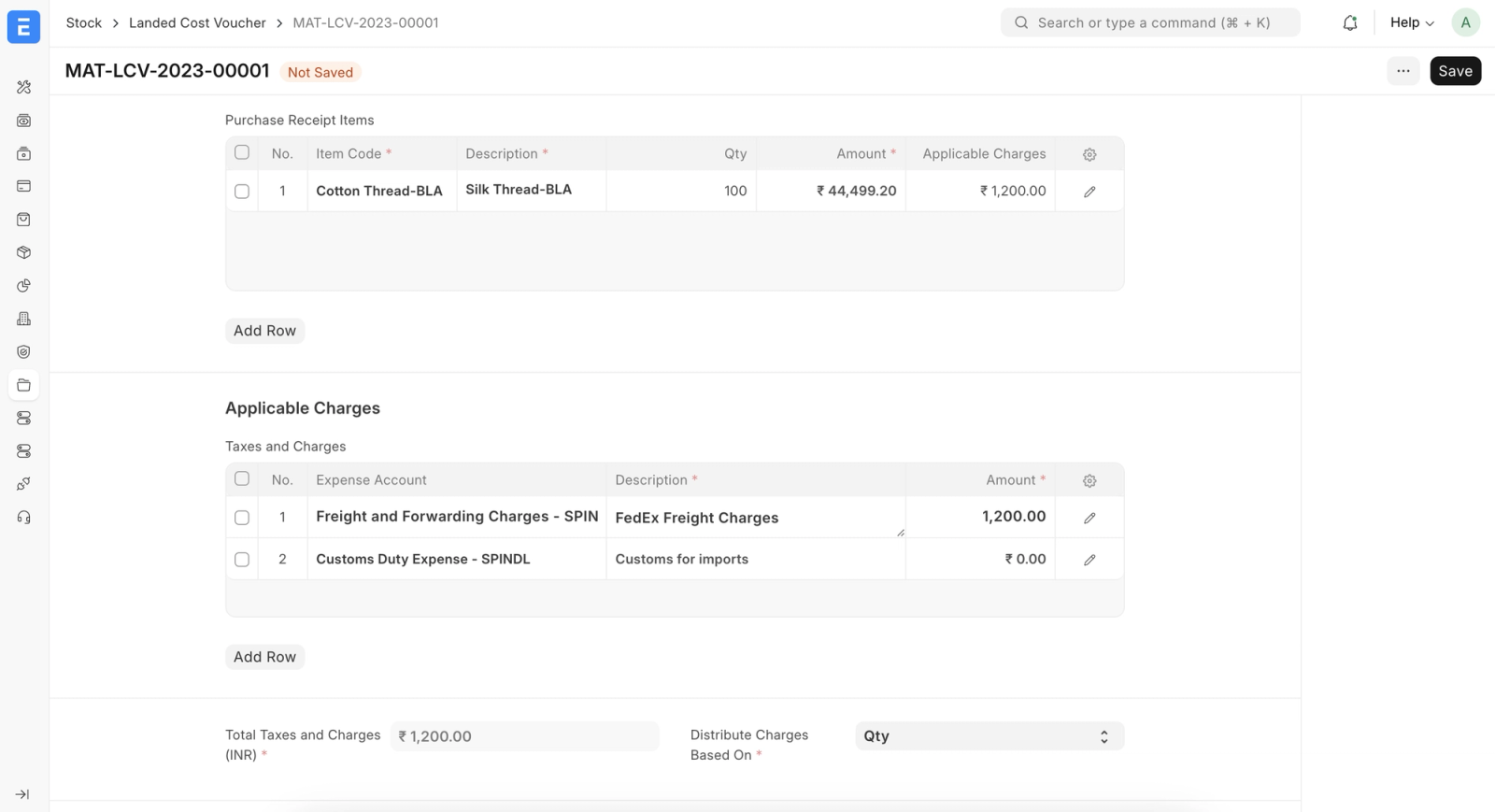 Screenshot of ERPNext showing fleet management dashboard