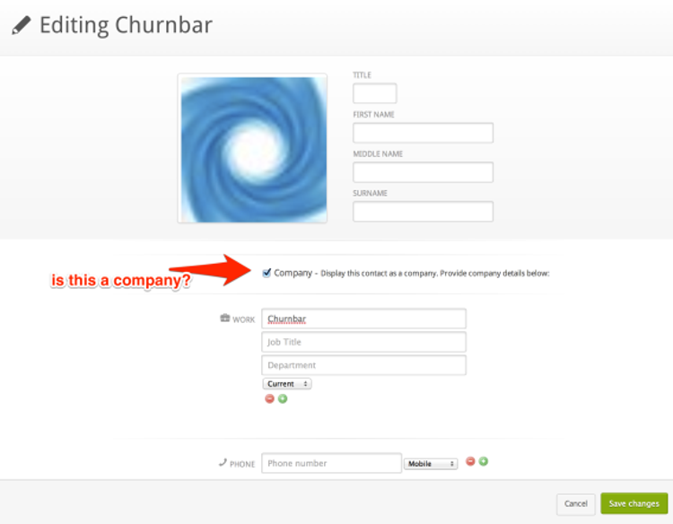 Companies can now be contacts