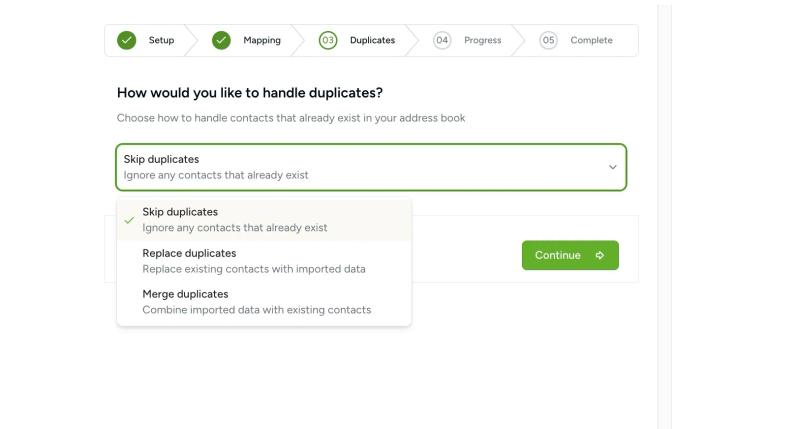 Contactzilla import options page displaying standard importers CSV and vCard plus premium importers for Salesforce, Microsoft Entra ID, and Google Workspace Directory.