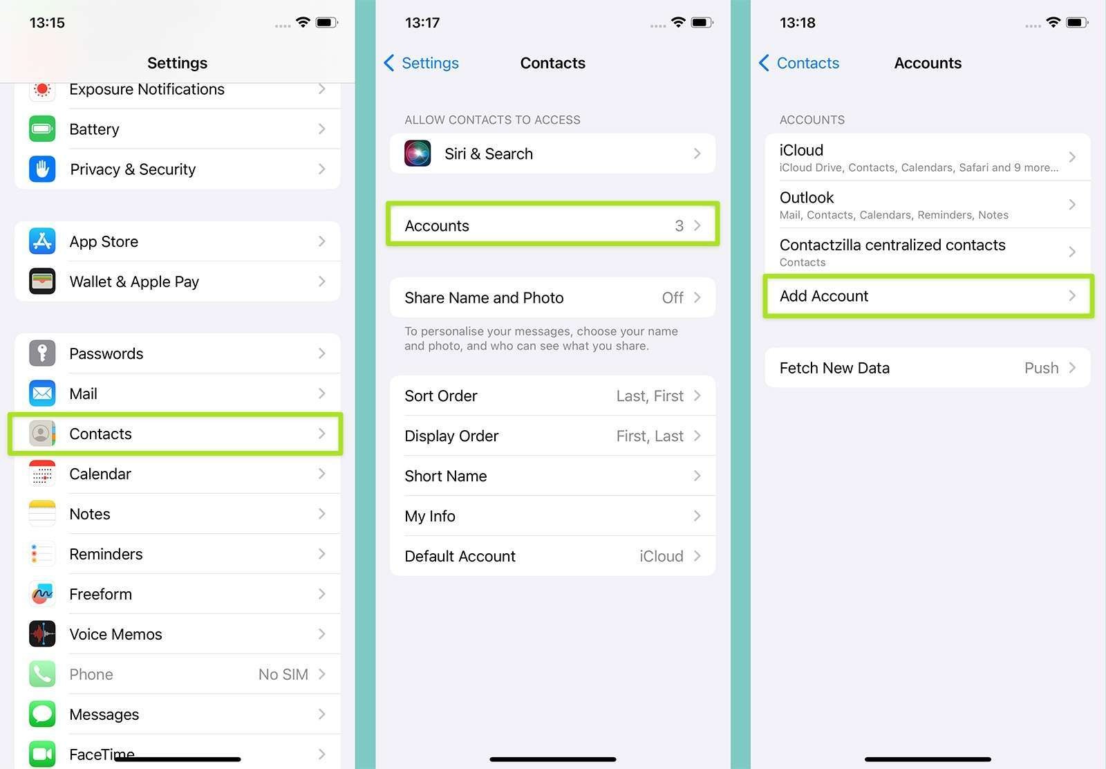 Screenshot showing the option to export contacts after selecting all on the iCloud website.