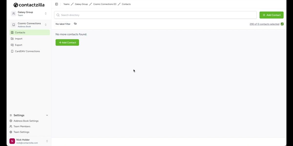 CSV file open showing contact data with separate columns for first name, last name, email, and phone number