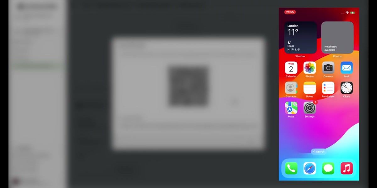 Newly created CardDAV connection showing login credentials and provisioning profile download options