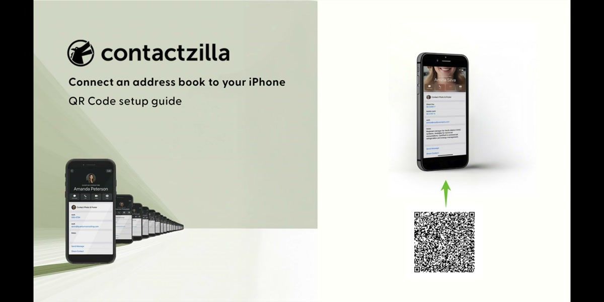 Contactzilla introduction screen showing the provisioning profile setup process