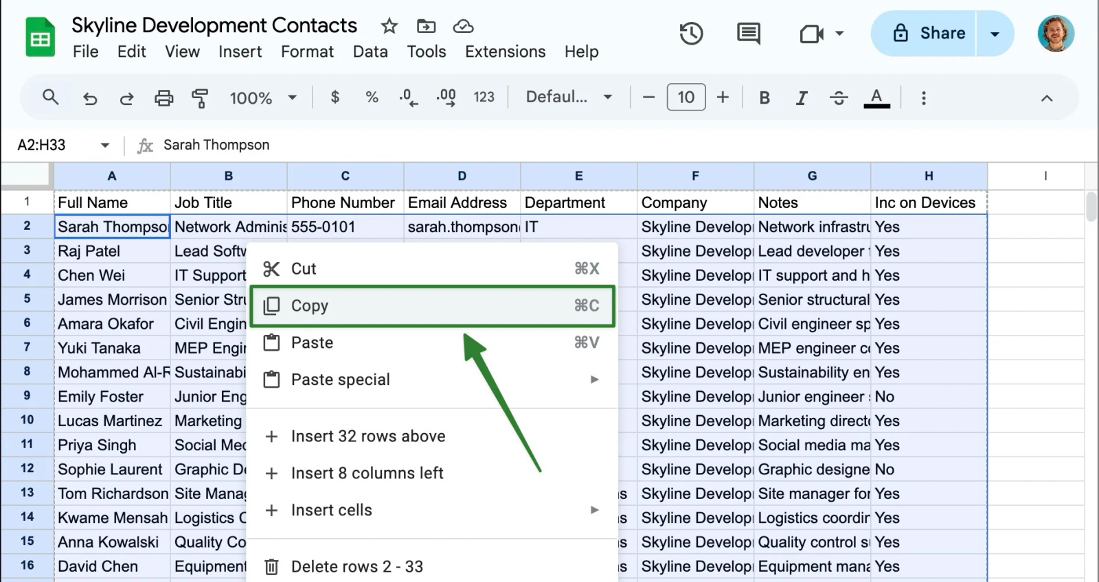 SharePoint list creation dialog with blank List template selected among options including Form, Gallery, Calendar, and Board