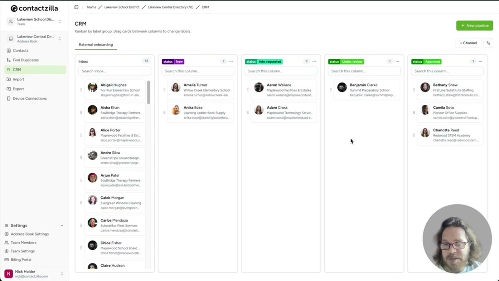 A second pipeline for Staff Development alongside External Onboarding