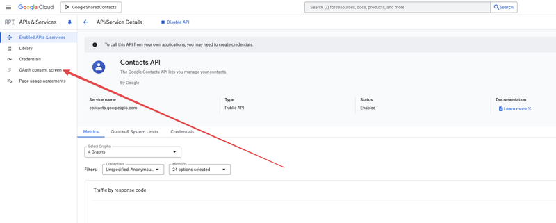 Now we need to setup the oAuth consent screen