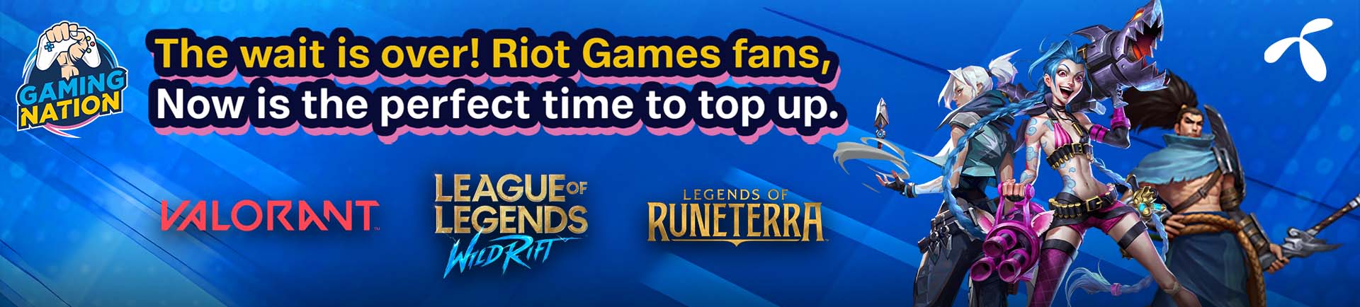 Riot Games Points Top Up now on Gaming Nation
