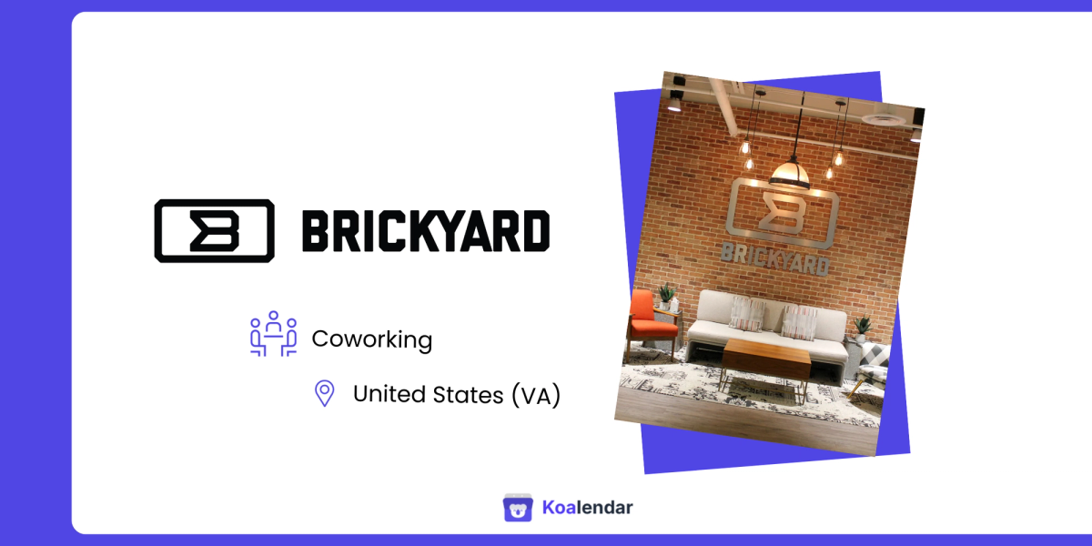 Coworking space using koalendar scheduling software for booking tours