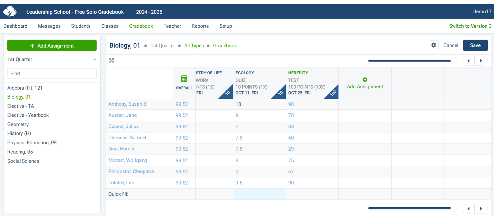 Thinkwave Online Gradebook