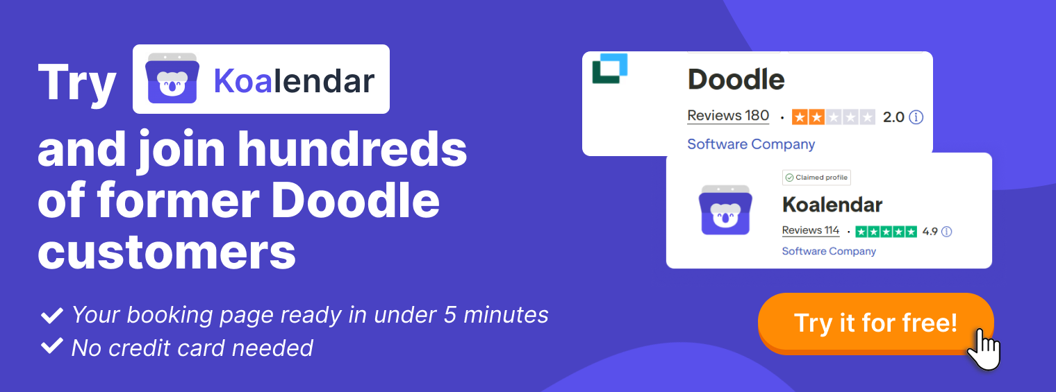 Koalendar promo for educators offering free scheduling automation to enhance school administration software workflows.