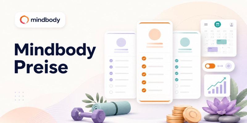 Grafik mit Mindbody-Preisen und einem Vergleich der Tarife