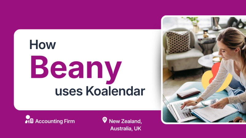 Beany company that uses Koalendar scheduling software for accounting company to streamline clients meetings