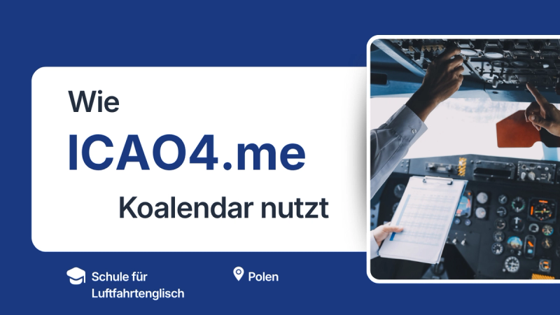Koalendar für reibungslose Trainingsplanung für Piloten