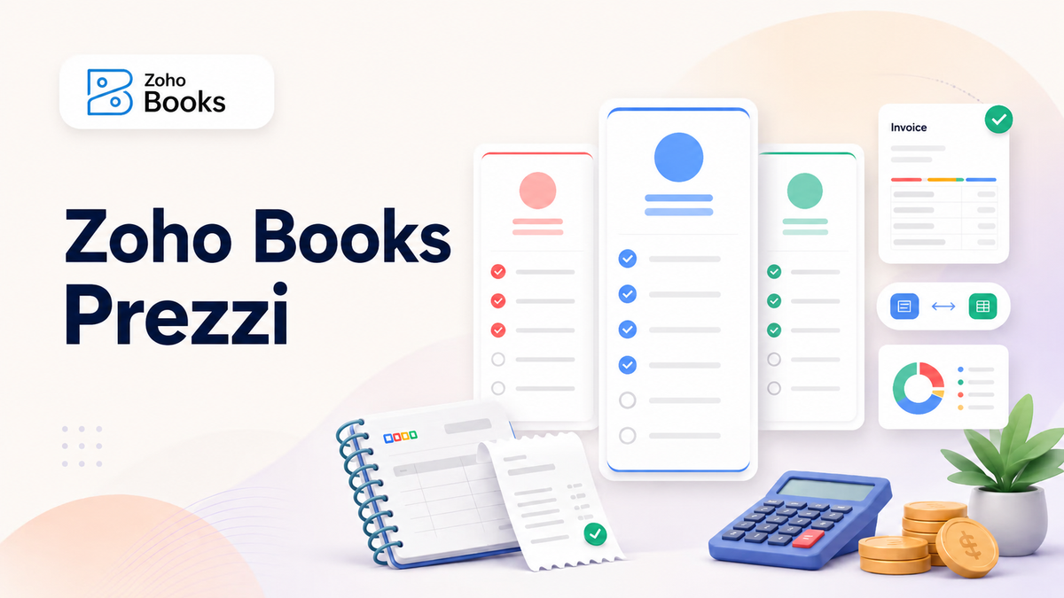 grafico di confronto dei prezzi di Zoho Books