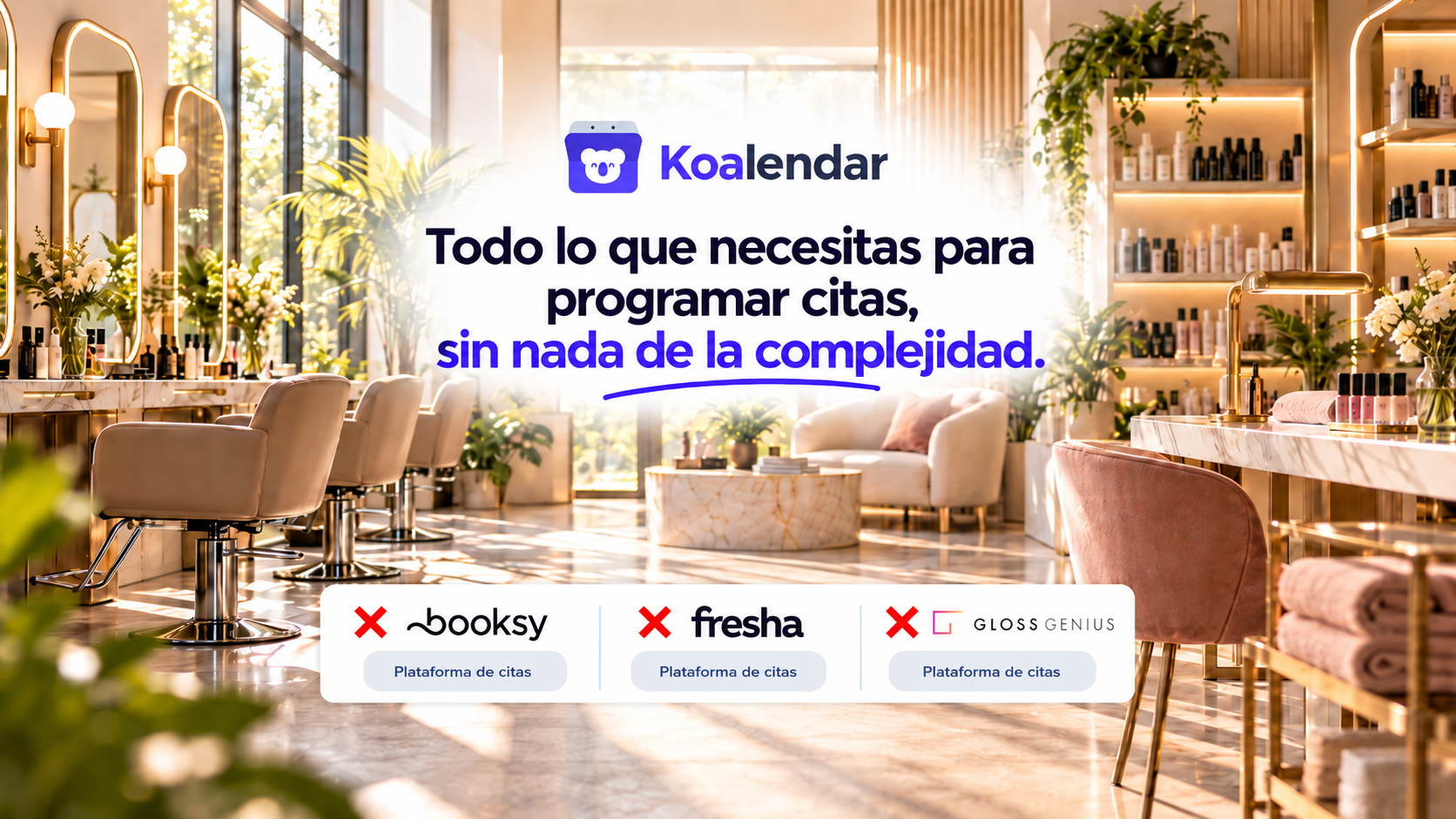 Koalendar mejor software de reservas para salones de belleza