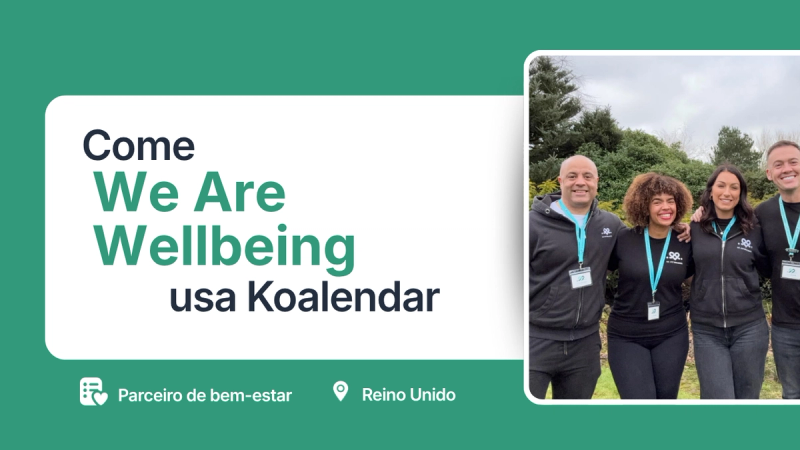 somos a equipe de bem-estar em foto após os exames de saúde agendados com o software de agendamento Koalendar para check-ups de saúde