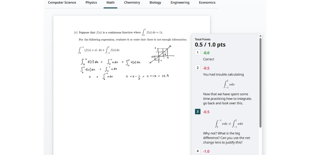 Gradescope AI tool for grading