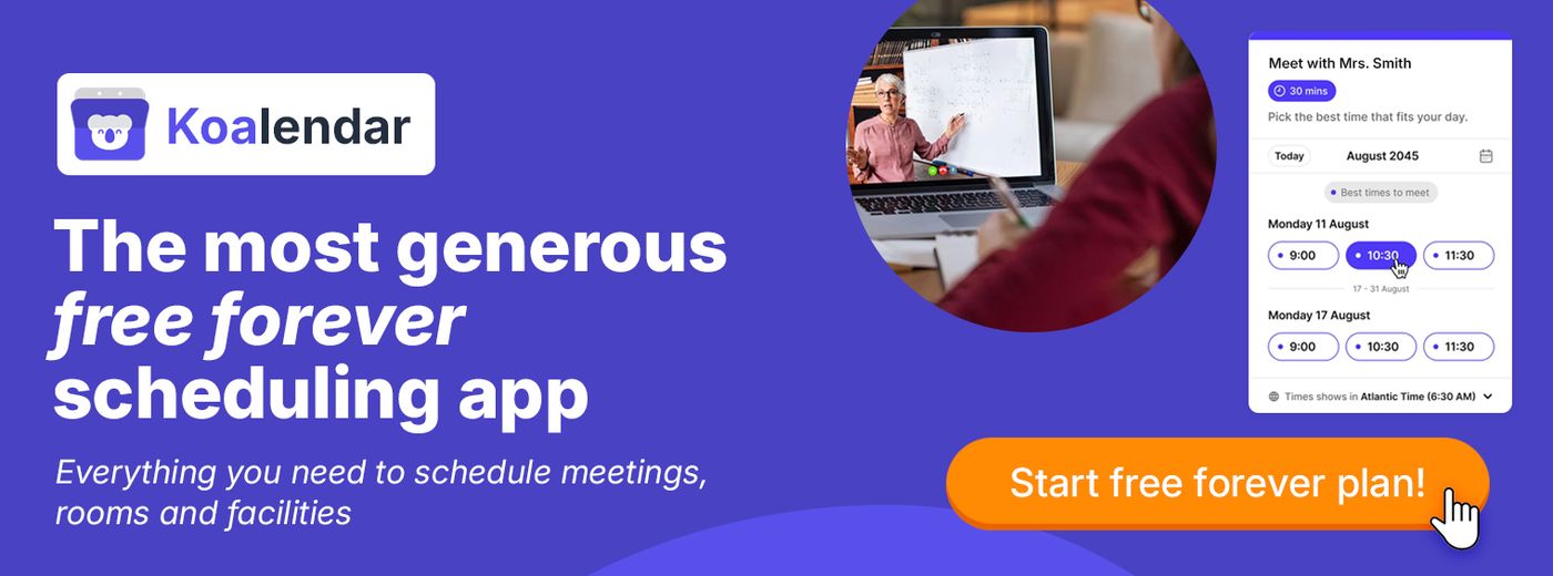 Koalendar best Calendly alternative banner