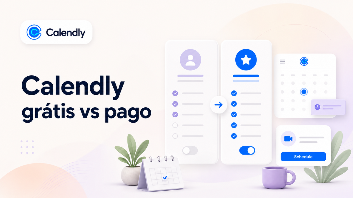 Comparação entre os planos gratuitos e pagos do Calendly
