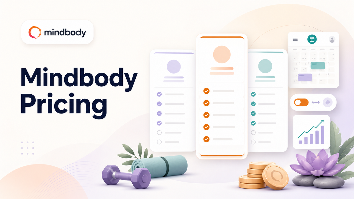 graphic of mindbody pricing with plans compared