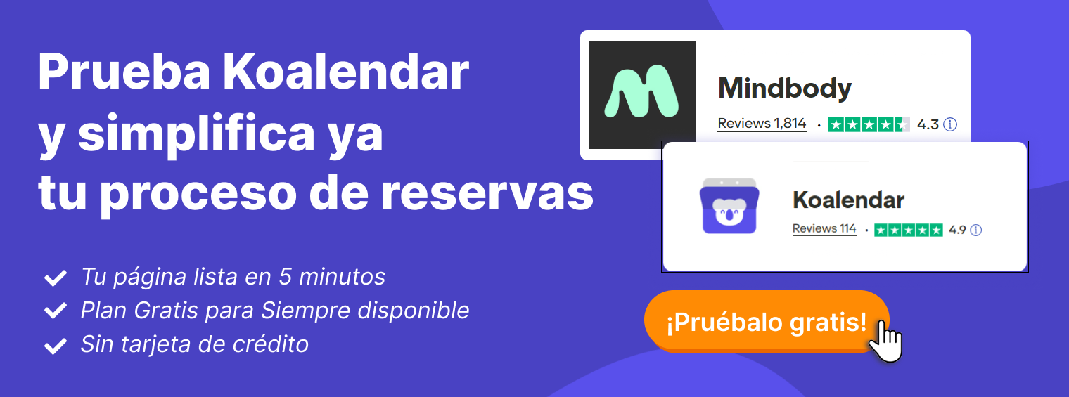 Software de programación Koalendar para negocios de atención al cliente que quieran ahorrar tiempo administrativo