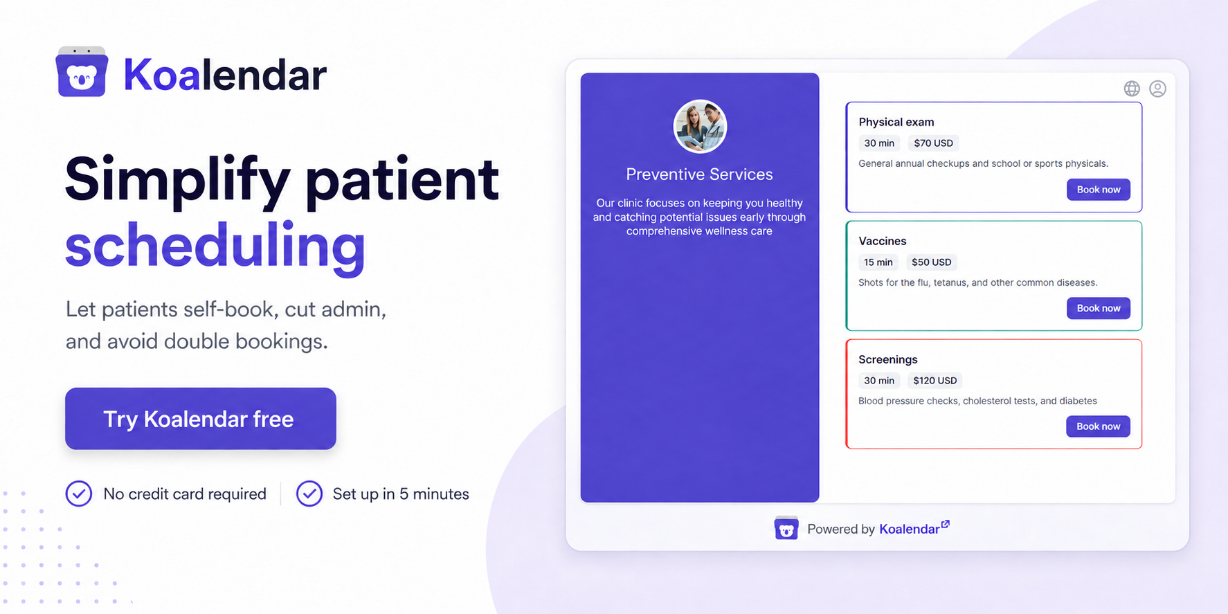 Best patient scheduling software for clinics koalendar