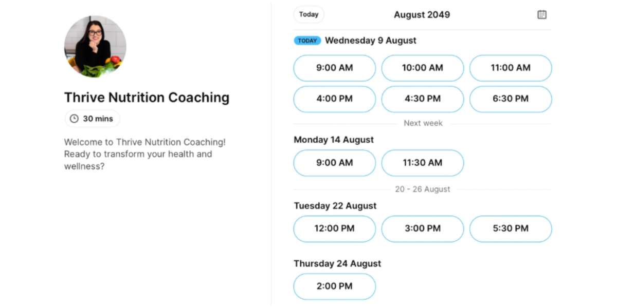 YouCanBookMe interface scheduling Calendly alternative
