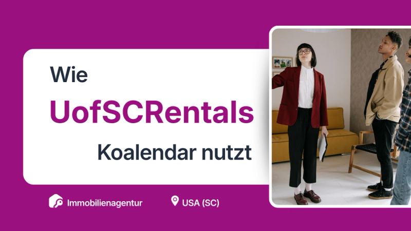 Hausbesichtigung geplant mit dem Koalendar-Planungstool für Immobilienverwalter