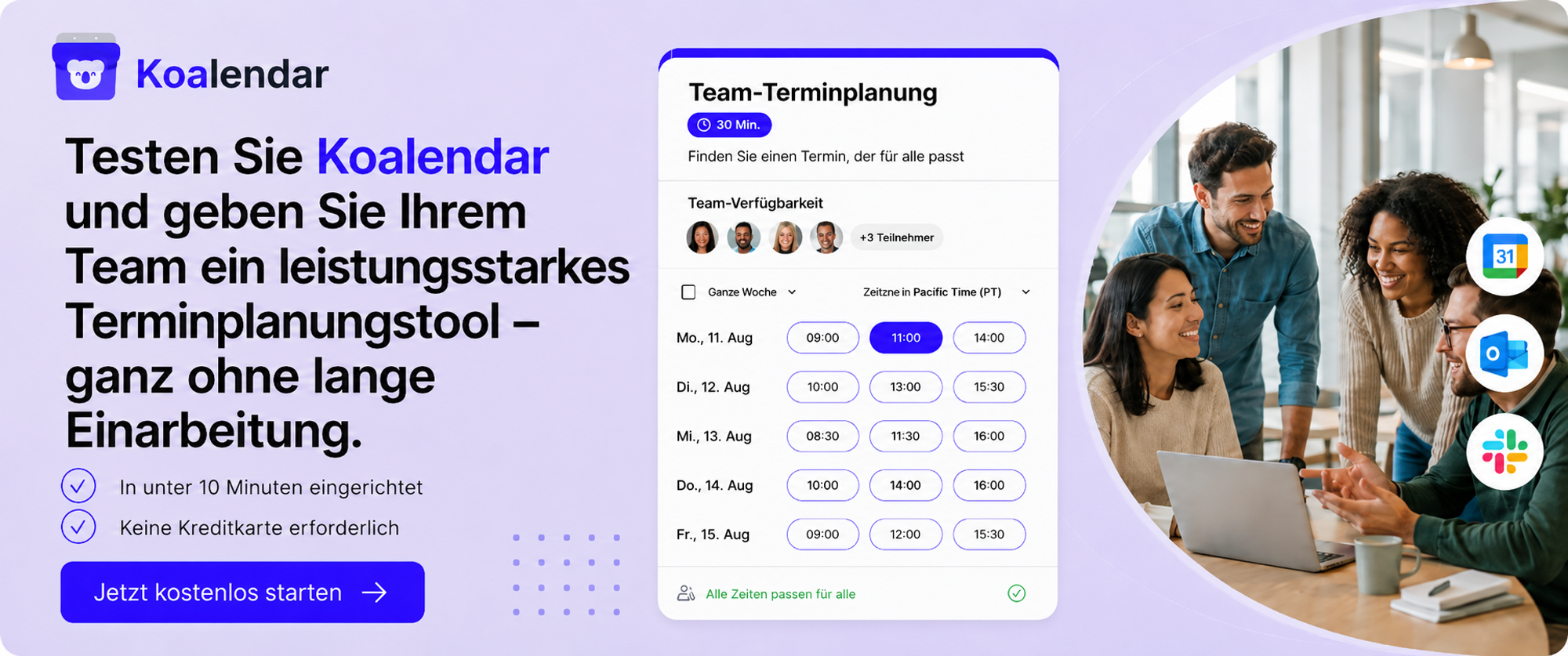 Koalendar – die beste Terminplanungssoftware für Teams