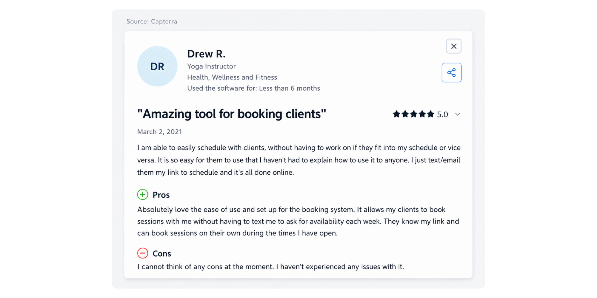 review of koalendar customer from capterra