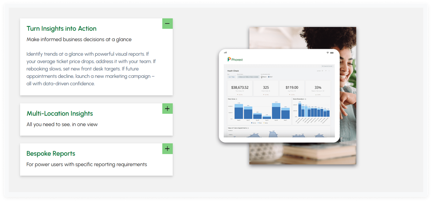 phorest screenshot leading salon appointment software for beauty professional 