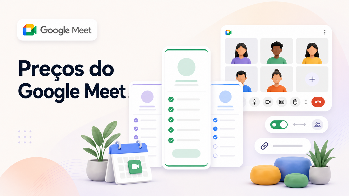 gráfico de preços do Google Meet
