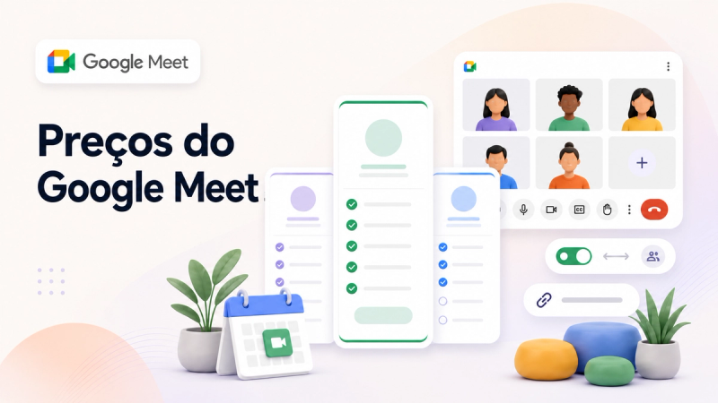 gráfico de preços do Google Meet