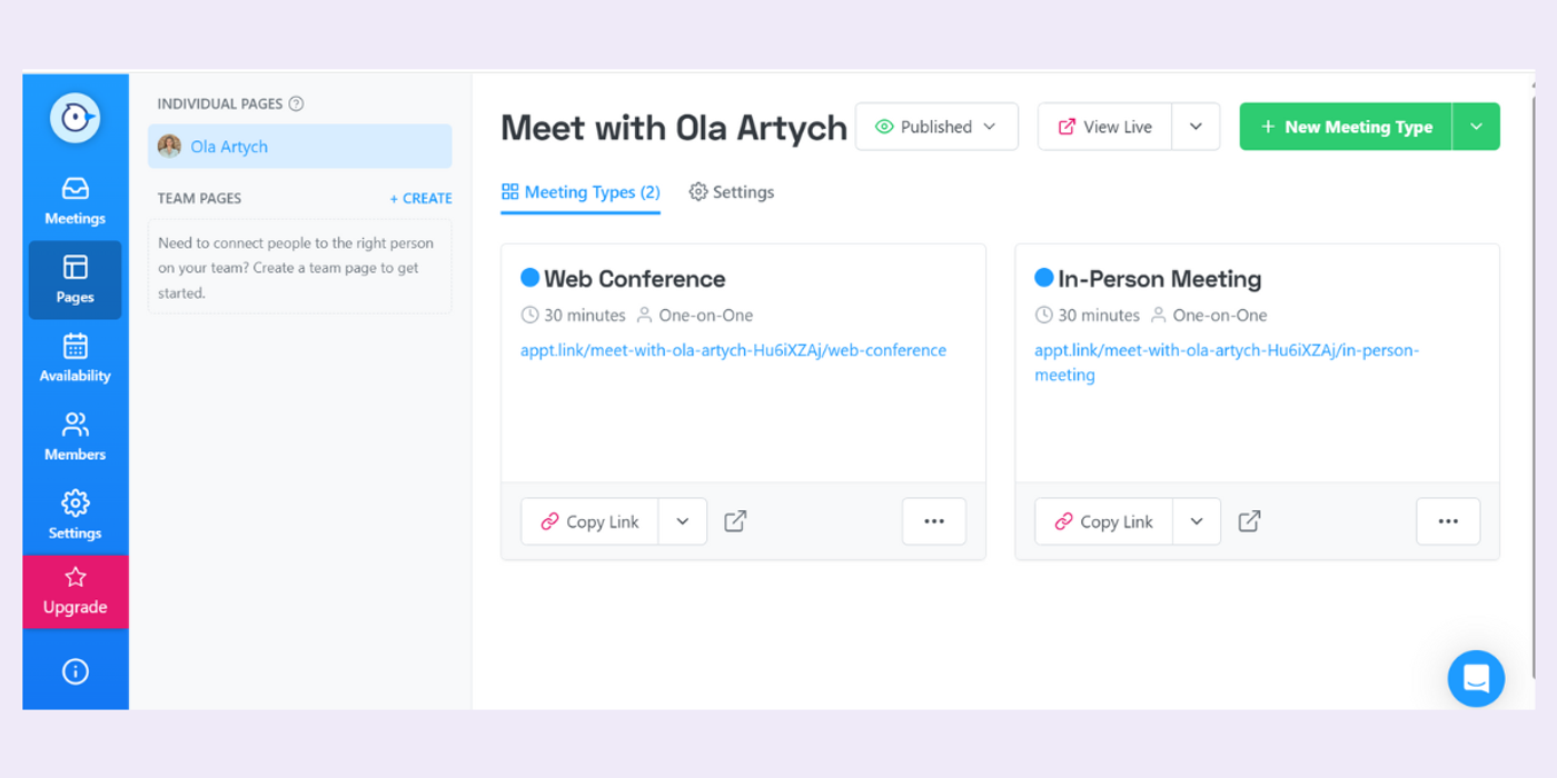 appointlet online booking systems