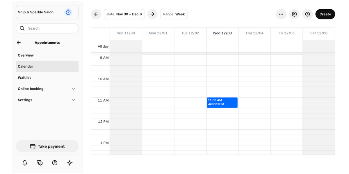square spa scheduling software