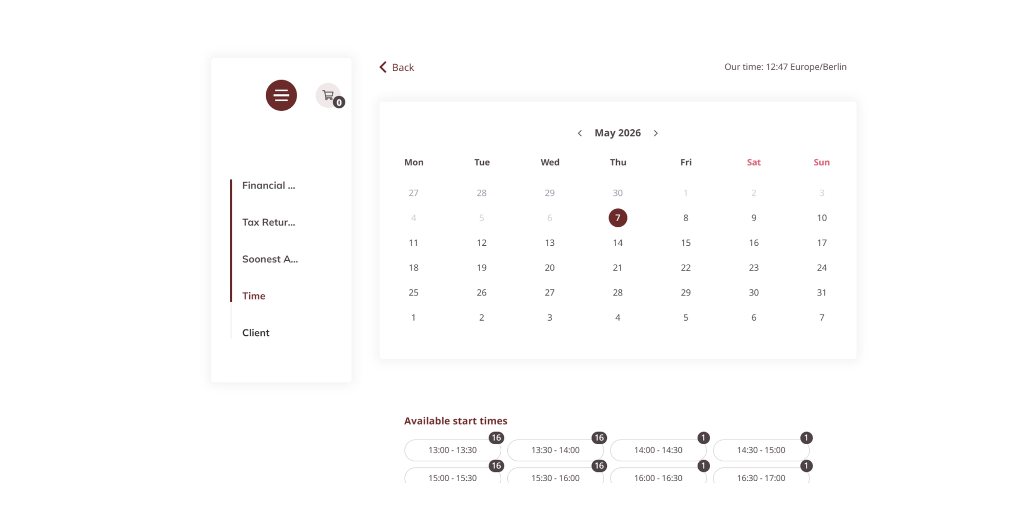simplybook.me interview scheduling software