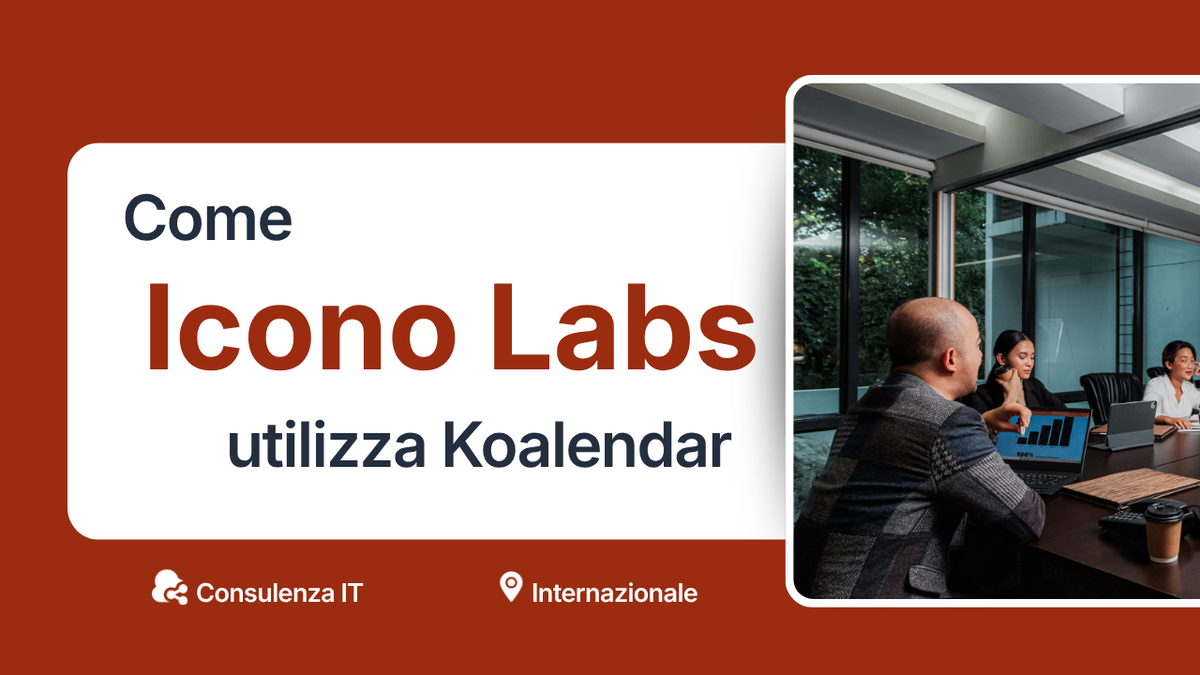 società di consulenza tecnologica che utilizza lo strumento di pianificazione Koalendar