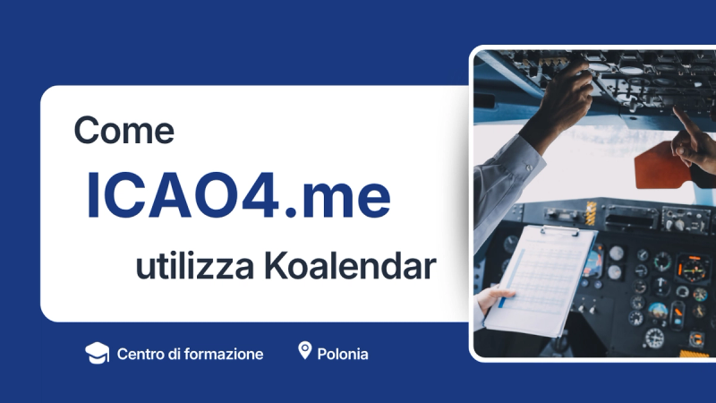 Koalendar per una pianificazione fluida dell’addestramento dei piloti