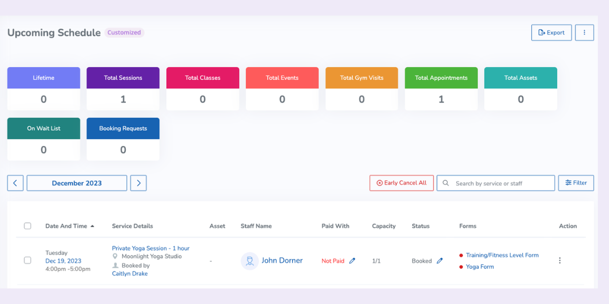 wellnessliving scheduling software