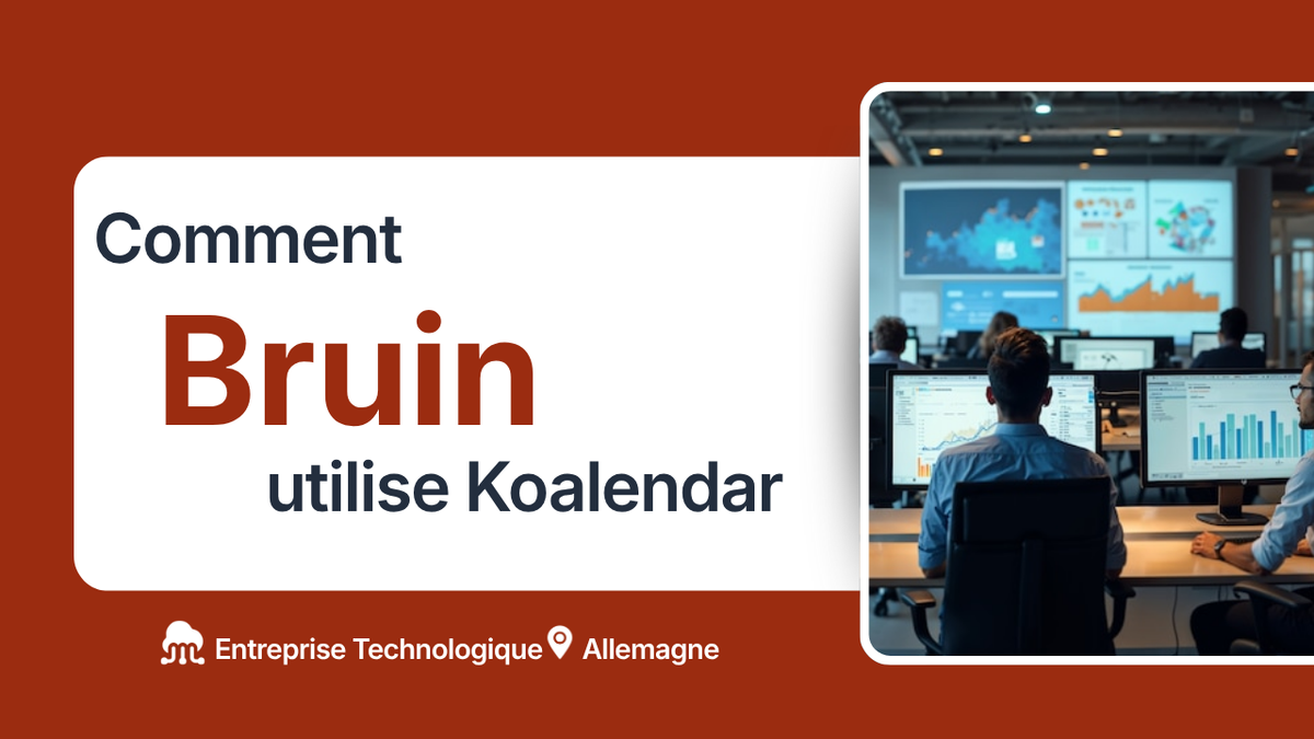 client bruin du logiciel de planification Koalendar