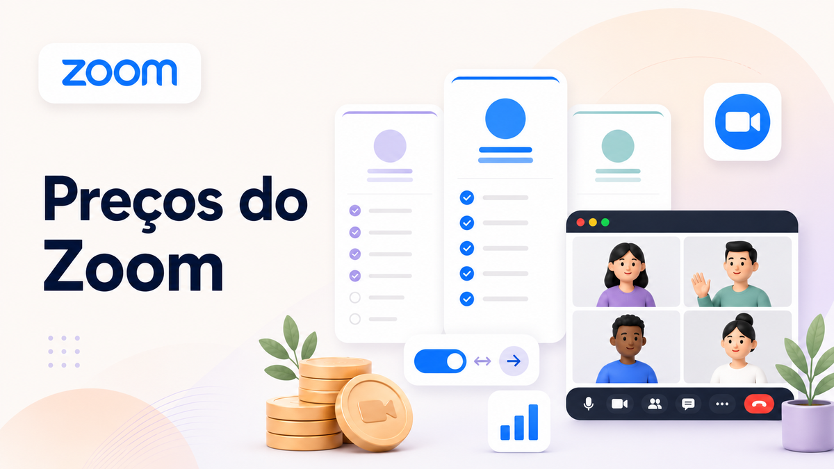 gráfico dos planos e preços do Zoom