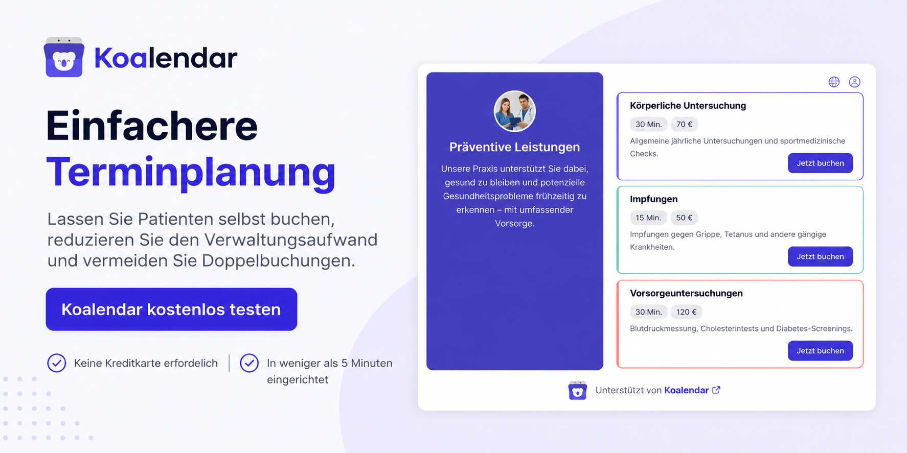 Beste Praxissoftware für die Terminplanung Koalendar