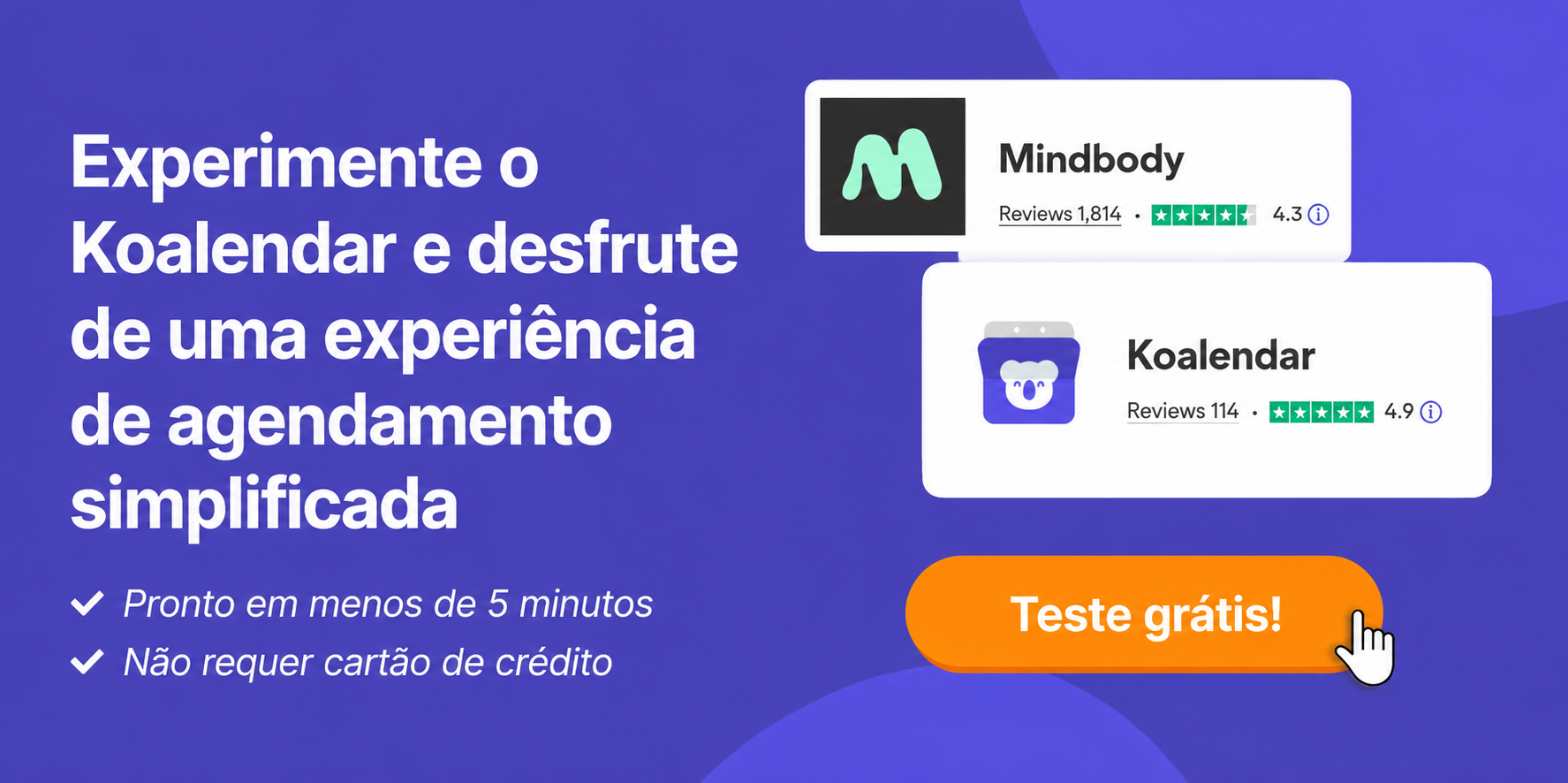 Software de agendamento Koalendar para empresas que atendem clientes, ajudando a economizar tempo administrativo