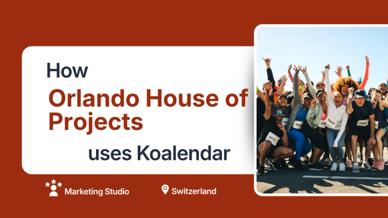 sport event activities booked with koalendar scheduling for marketing teams