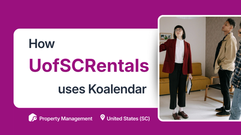 House Tour scheduled with Koalendar scheduling tool for property managers 