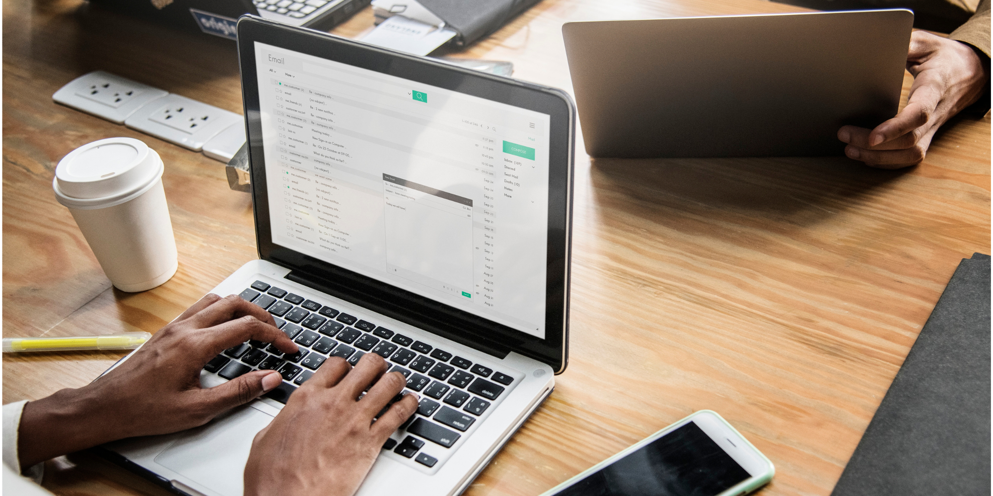 Hiring manager drafts an interview confirmation email sample to confirm interview date and time.