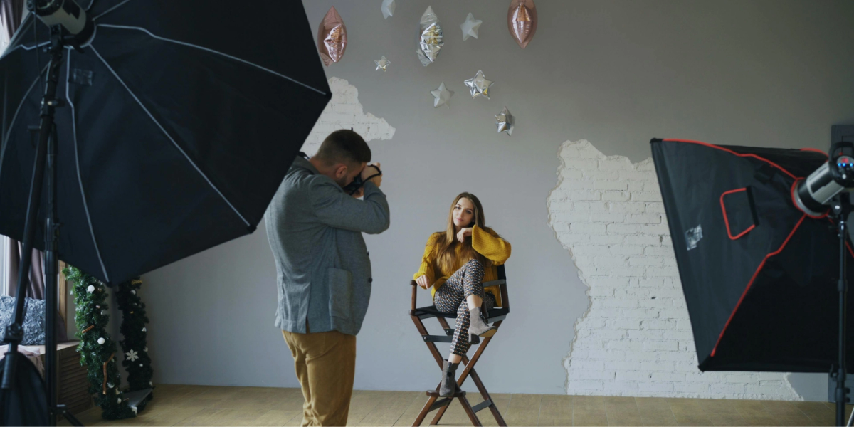 Photographer in a session booked using best booking software for photographers