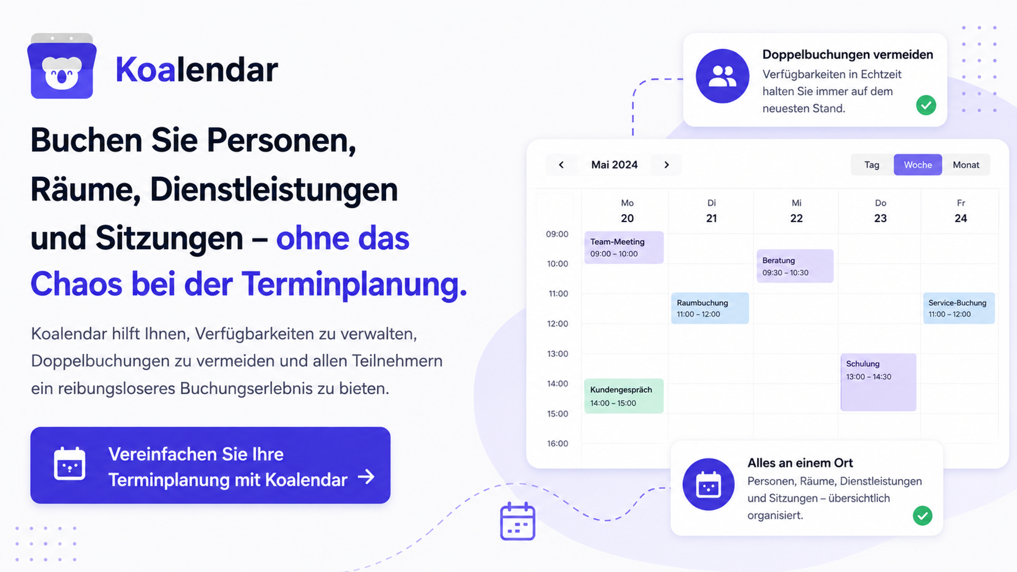 Koalendar Software zur Raum- und Ressourcenplanung
